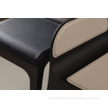 Modern leather metal bardot counter bar stool